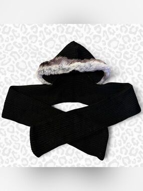 Jaclyn Smith Faux‑Fur Hooded Scarf — OSFM